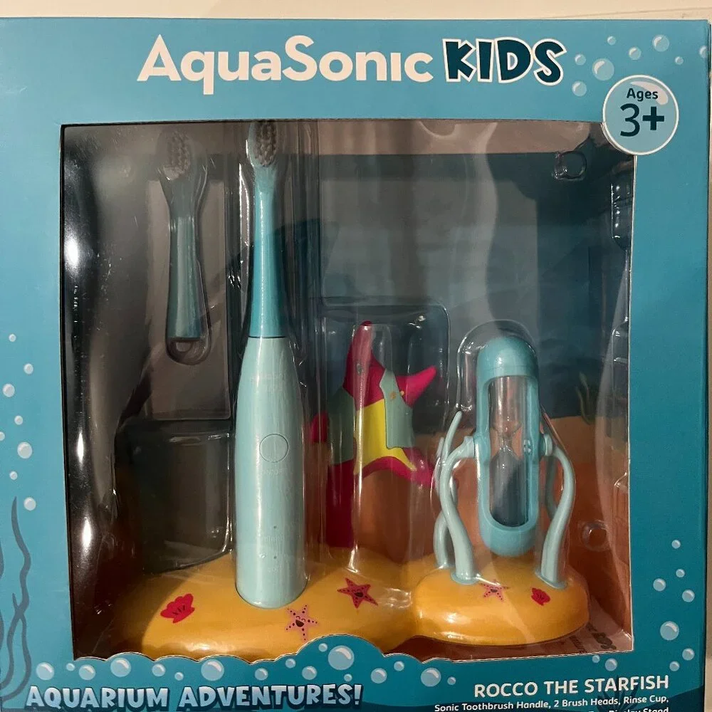 Electric Toothbrush for kids with Starfish Base (AzquaSonic) (NEW) (h/x)‎
